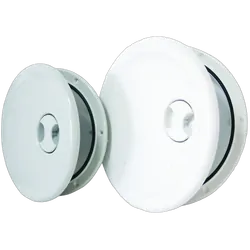 Round Hinged Access Hatches - White 280mm