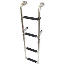 4 Step Folding Stainless Steel Boarding Ladder