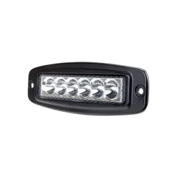 Roadvision LED Work Light Rect Spot Beam Flush Mount 10-30V 6 x 3W LEDs 18W 1620lm IP67 195x45x62mm Roadvision