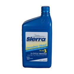 Sierra Marine 2 Stroke Premium TC-W3 Oil (Blue) 946ml