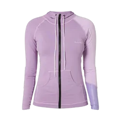 Jetpilot Cause Long Sleeve Ladies Hooded Rashie - Purple