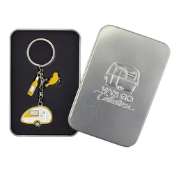 Van Go Collections Keyring Seasonal Collection 'Teardrop Caravan' Design