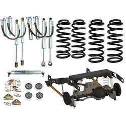 Superior Weld In Coil Conversion VSB14 Approved 2 Inch (50mm) Lift Kit w/Remote Reservoir Shocks (Front and Rear) Suitable For Toyota LandCruiser 79 S