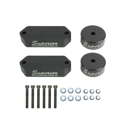 SUPERIOR BUMP STOP EXTENSIONS SUITABLE FOR TOYOTA LANDCRUISER 76/78/79/80/105 SERIES FRONT (PAIR) - SUP-BUMPEXT-LCRF