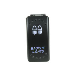 Rocker Switch Backup Lights Blue LED (Each) - JJ02