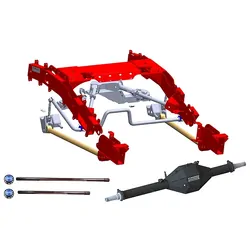 Superior Bolt in Coil Conversion VSB14 Approved Base Kit with Track Corrected Chromoly Diamond Diff Housing Suitable For Toyota LandCruiser 79 Series