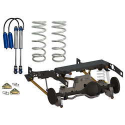 Superior Weld In Coil Conversion VSB14 Approved 2 Inch (50mm) Lift Kit with STD Diff Housing w/2.5 Remote Reservoir Shocks (Rear Only) Suitable For To