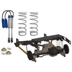 Superior Weld In Coil Conversion VSB14 Approved 2 Inch (50mm) Lift Kit w/2.5 Remote Reservoir Shocks (Rear Only) Suitable For Toyota LandCruiser 79 Se
