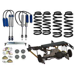 Superior Weld In Coil Conversion VSB14 Approved 2 Inch (50mm) Lift Kit w/2.5 Remote Reservoir Shocks (Front and Rear) Suitable For Toyota LandCruiser