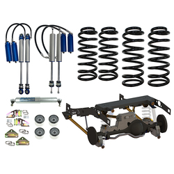 Superior Weld In Coil Conversion VSB14 Approved 2 Inch (50mm) Lift Kit w/2.5 Remote Reservoir Shocks (Front and Rear) Suitable For Toyota LandCruiser 