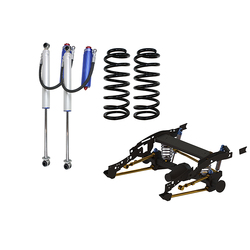 Superior Weld In Coil Conversion VSB14 Approved w/Remote Reservoir Shocks (Rear Only) Suitable For Toyota Hilux Vigo 2005-15 - SUP-RR-VIGOCOIL2-KIT-RO