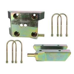 Superior U-Bolt Plate High Clearance Billet Steel Suitable For LandCruiser 76 Series Fitted with Diamond Diff (Pair) - LCR76UBLTPLTGEN3