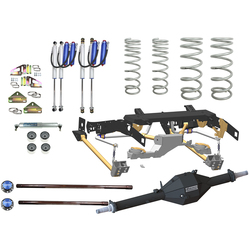 Superior Weld in Coil Conversion VSB14 Approved 2 Inch (50mm) Lift Kit with Track Corrected Chromoly Diamond Diff Housing w/Remote Reservoir Shocks (F