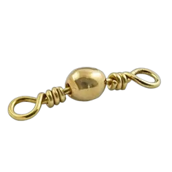 Seahorse Brass Barrel Swivel - Bulk