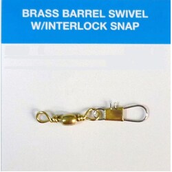 Seahorse Brass Interlock Snap Swivels