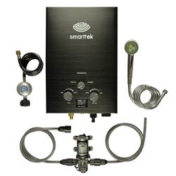 Smarttek Black Hot Water System + 6LPM Pmp Pack