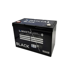 Invicta Black 12V 100Ah LiFePO4 Battery (Bluetooth)