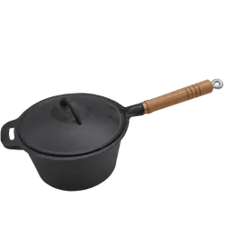 Supex 2Qt Saucepan Pre Seasoned