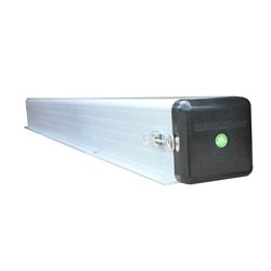 Pole Carrier Double Door 1580mm Silver Anodized 