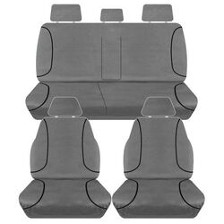 Tuff Terrain Canvas Seat Covers to Suit Toyota Hilux Workmate Dual Cab 05/05-06/15