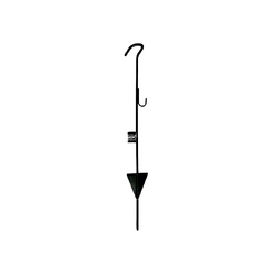 Hookem Surf Rod Holder - Traditional - Coated Metal 1M With Bait Holder Attachment