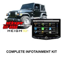 Stinger Heigh10 Jeep Wrangler Tj 03-07 Package (Includes: Un1810/Mt99-6503/Se-Sdin/Bha1817R/Mt70-6503/Ipusbd3/Stbaa20)