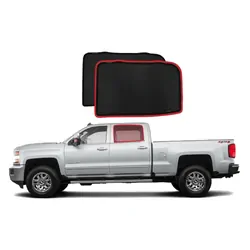 Chevrolet Silverado Crew Cab 1500/2500 3rd Generation | GMC Sierra Crew Cab 4th Generation Car Window Shades (K2XX; 2013-2018)