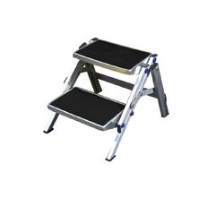 Supex Two Stage Aluminium Folding Step - 150Kg Weight Rating