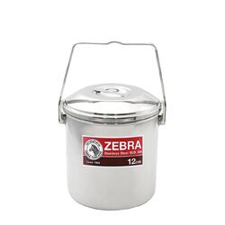 Zebra Loop Handle Pot - 12  cm Dia. 1.4L