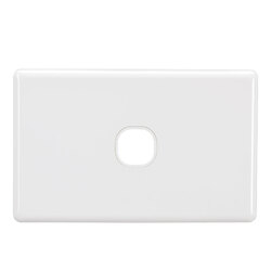 Projecta 1 Gang Blank Switch Plate - White