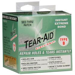 Tear Aid Workshop Pack, Vinyl Type B Green - 75  mm X 1500  mm
