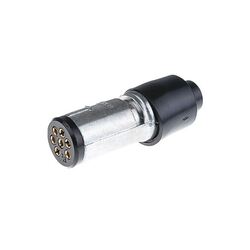 7 Pin Round Small Metal Trailer Plug