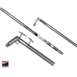 Hookem Teaser Dredge Extension Bar - Vertical Rod Holder - Boom Length 90cm 2 Piece