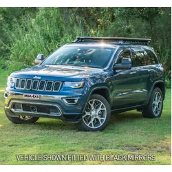 MSA Towing Mirrors to suit Jeep Grand Cherokee (2010-12/2022) - Chrome, Electric, Heated, Indicators, Blind Spot Monitoring, Power Fold