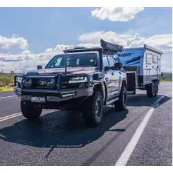 MSA Towing Mirrors to suit Toyota LandCruiser 300 Series (07/2021-Current) - Black, Electric, Heated, Indicators, Blind Spot Monitoring, Power Fold