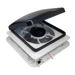 TRA Australia 12v Shower Roof Vent w/ LED Lights And Tinted Lid