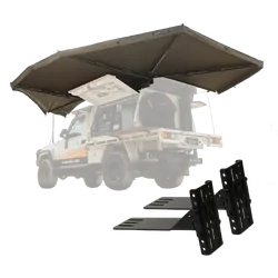 Tuff Terrain 270 LHS Free Standing Awning With Dimmable LEDs & Twin T Bracket Combo