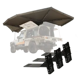 Tuff Terrain 270 LHS Free Standing Awning With Dimmable LEDs & Triple T Bracket Combo
