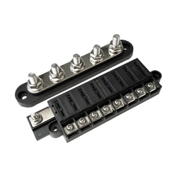 Tuff Terrain Fuse Block 8 Way Positive & 150A 5 terminal Negative Bussbar Bundle