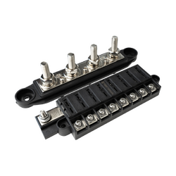 Tuff Terrain Fuse Block 8 Way Positive & 250A 4 terminal Negative Bussbar Bundle