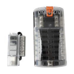 Tuff Terrain Fuse Block 4 Way Positive & 12 Circuit ST Blade Fuse Block Bundle