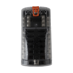 Tuff Terrain ST Blade Fuse Block - 12 Circuits with Negative Bus and Cover