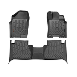 3D Floor Mats For for Nissan Navara 2015-2020 NP300  (To Suit Without Rear Cupholder)