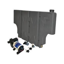 Tuff Terrain Poly Water Tank 42 Litre Vertical Mount & Seaflo RV Supreme MK2 12v Water Pump Bundle