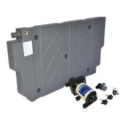 Tuff Terrain Poly Water 45 Litre Vertical & Flat Tank & Seaflo RV Supreme MK2 12v Water Pump Bundle