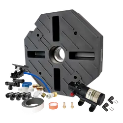 Tuff Terrain Spare Wheel Underbody Water Tank - 62L with 12v 3.8L Water Pump & John Guest fitting kit