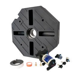 Tuff Terrain Spare Wheel Underbody Water Tank - 62L with Seaflo RV Supreme MK2 12v Water Pump 11.3lpm