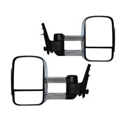 Extendable Towing Mirrors For Mazda BT50 2012-2020 - Chrome