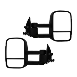 Extendable Towing Mirror For Toyota Prado 120 Series - Black