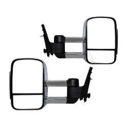 Extendable Towing Mirrors For Holden Rodeo 2002 - 2007 / DMAX 203-2011 - Chrome